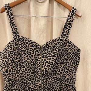 Wild Fable Cheetah Animal Print Corduroy Dress